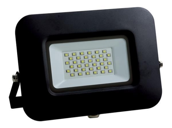ΠΡΟΒΟΛΕΑΣ LED 30W SMD ΒΑΣΗ 360° ΜΑΥΡΟΣ IP65 3000K PLUS |EUROLAMP