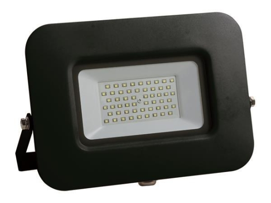 ΠΡΟΒΟΛΕΑΣ LED 50W SMD ΒΑΣΗ 360° ΜΑΥΡΟΣ IP65 3000K PLUS |EUROLAMP