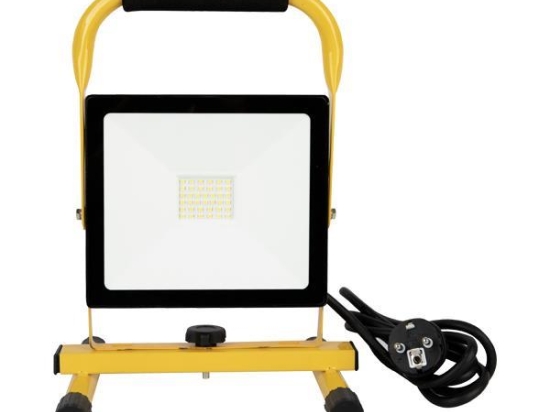 ΠΡΟΒΟΛΕΑΣ ΦΟΡΗΤΟΣ LED SMD 30W 4000K IP65 ΜΑΥΡΟΣ PLUS - EUROLAMP - Ουδέτερο Λευκό 4000Κ