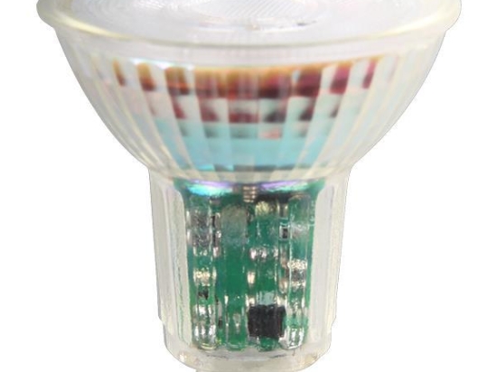 ΛΑΜΠΑ LED GU10 5.5W 6500K 38° 220-240V DIMMABLE ΓΥΑΛΙ 147-77864 | EUROLAMP 