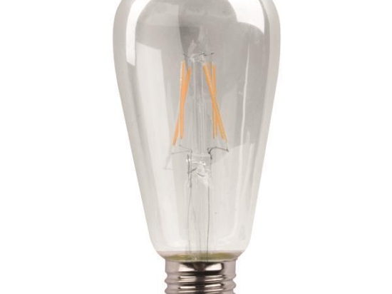 ΛΑΜΠΑ LED ST64 CROSSED FILAMENT 11W E27 3000K 220-240V DIMMABLE CLEAR 147-78482 | EUROLAMP
