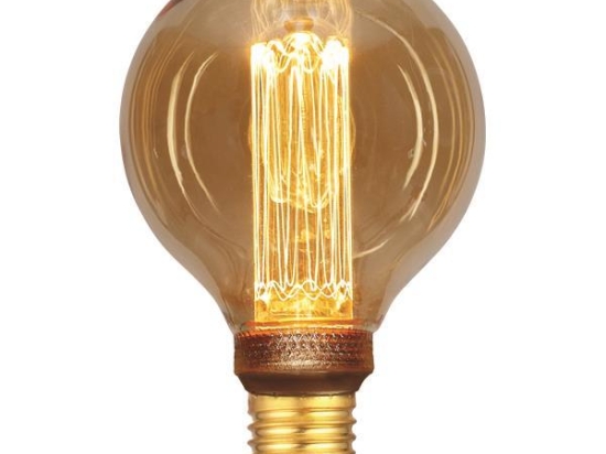 ΛΑΜΠΑ LED G95 3,5W Ε27 2000K 220-240V GOLD GLASS DIMMABLE 147-81820 | EUROLAMP