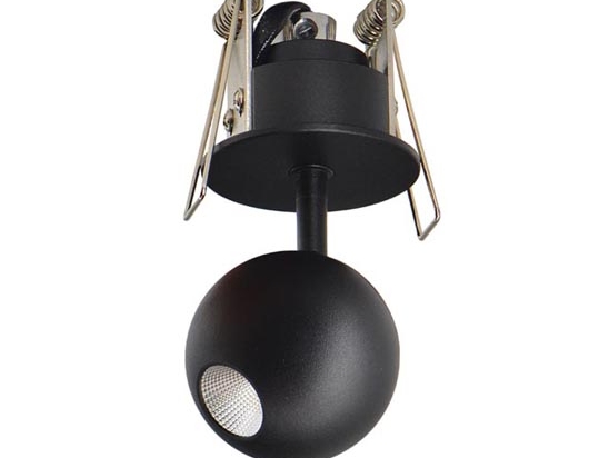 ΧΩΝΕΥΤΟ ΣΠΟΤ LED 4.5W ΜΑΥΡΟ 1907 | ZAMBELIS LIGHTS