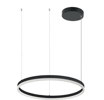 ΚΡΕΜΑΣΤΟ ΦΩΤΙΣΤΙΚΟ ΟΡΟΦΗΣ LED DIMMABLE ΑΛΟΥΜΙΝΙΟΥ ΜΑΥΡΟ Ø60 20260 | ZAMBELIS LIGHTS