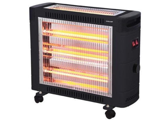 ΘΕΡΜΑΣΤΡΑ ΧΑΛΑΖΙΑ 2800W ΜΑΥΡΗ 2FACE ΜΕ ΘΕΡΜΟΣΤΑΤΗ 300-41401 | EUROLAMP