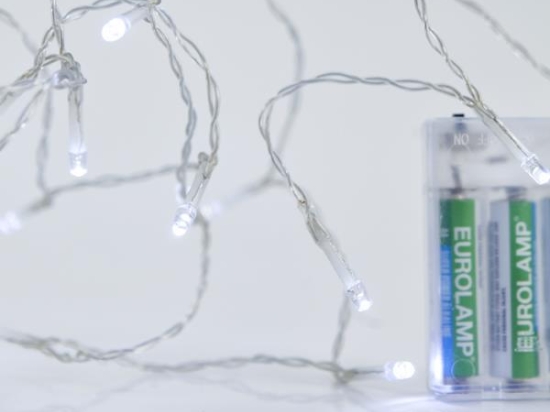 20 LED ΣΕ ΣΕΙΡΑ ΜΠΑΤΑΡΙΑΣ ΔΙΑΦΑΝΟ ΚΑΛΩΔΙΟ ΨΥΧΡΟ ΛΕΥΚΟ - 600-11130 | MAGIC CHRISTMAS