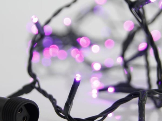 ΣΕΙΡΑ 100 ΛΑΜΠΑΚΙΑ LED 3MM AΝΑ 5CM ΜΩΒ LED ΙΡ44 - 600-11334 | MAGIC CHRISTMAS