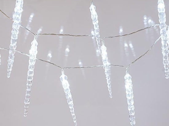 ΒΡΟΧΗ 20 LED 5mm ME 10 ΜΕΓΑΛΟΥΣ ΣΤΑΛΑΚΤΙΤΕΣ 16cm ΚΑΙ 10 ΜΙΚΡΟΥΣ ΛΕΥΚΟ LED IP44 | MAGIC CHRISTMAS