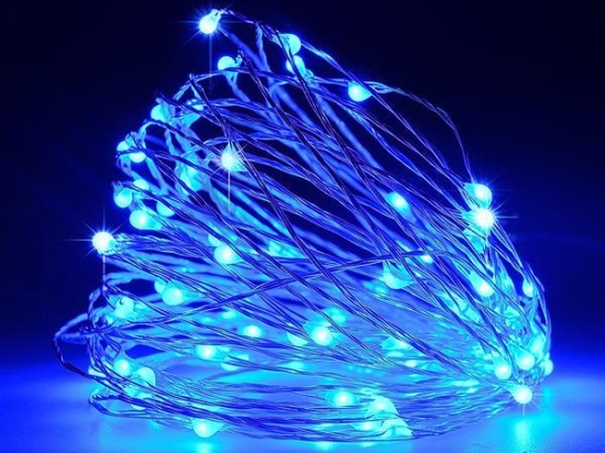 ΣΕΙΡΑ 100 ΜΙΝΙ LED ΣΤΑΘΕΡΟ ΜΕ ΜΕΤΑΣΧΗΜΑΤΙΣΤΗ ΜΠΛΕ LED ΙΡ44 | MAGIC CHRISTMAS