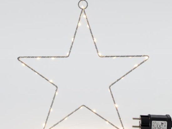 ΑΣΗΜΙ ΑΣΤΕΡΙ ΦΩΤΙΖΟΜΕΝΟ 30cm 45 MINI ΘΕΡΜΟ LED IP44 600-22416 | MAGIC CHRISTMAS 