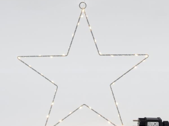 ΑΣΗΜΙ ΑΣΤΕΡΙ ΦΩΤΙΖΟΜΕΝ0 40cm 55 MINI ΘΕΡΜΟ LED IP44 600-22417 | MAGIC CHRISTMAS 