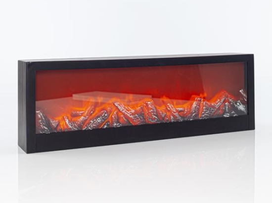 ΤΖΑΚΙ ΠΛΑΣΤΙΚΟ ΜΕ ΕΦΕ ΦΛΟΓΑΣ  ΜΑΥΡΟ 60x10x20CM - 600-40596 | MAGIC CHRISTMAS