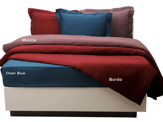 Σεντόνι Deluxe Mocca Anna Riska Υπέρδιπλo 240x270cm Χωρίς Λάστιχο 100% Βαμβακοσατέν