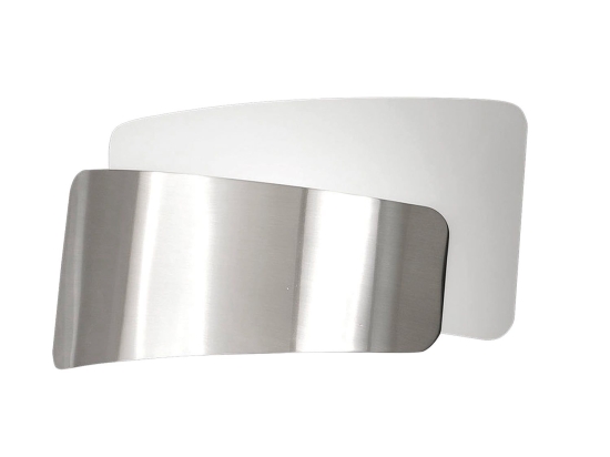 Φωτιστικό Τοίχου Slane Nickel 3177-21-178 Fabas Luce Μέταλλο,Γυαλί
