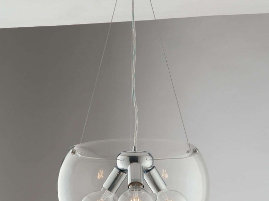 Φωτιστικό Οροφής Equatore I-EQUATORE/S40TR 3xE27 Φ40cm 120cm Clear Luce Ambiente Design