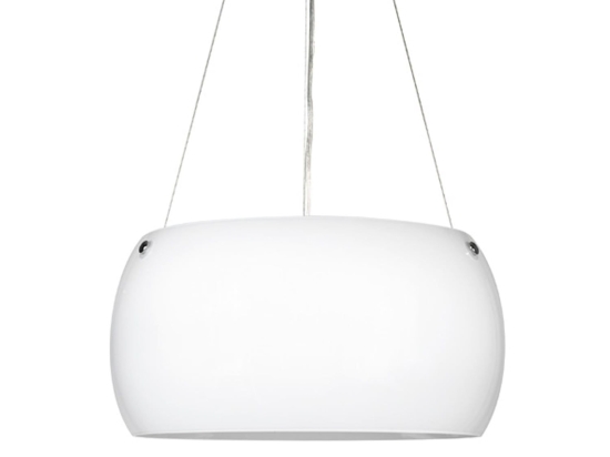 Φωτιστικό Οροφής Equatore I-EQUATORE/S40BCO White Γυαλί