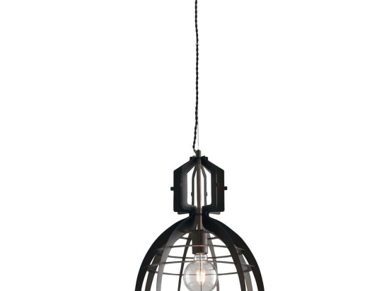 Φωτιστικό Οροφής Urban I-URBAN-S40 BRO 1xE27 Φ40cm 150cm Bronze Luce Ambiente Design Μέταλλο