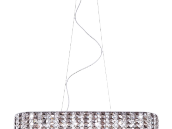 Φωτιστικό Οροφής Tango I-TANGO/S84X22 Silver Κρύσταλλο,Μέταλλο