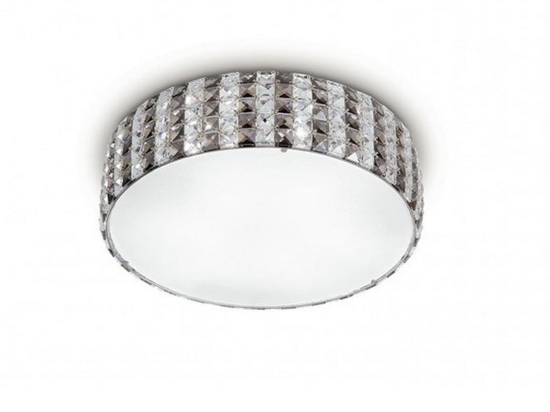 Φωτιστικό Οροφής Tango I-TANGO/PL45 Silver Κρύσταλλο,Μέταλλο