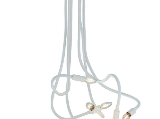 Φωτιστικό Οροφής Lover I-LOVER-6-BCO 6xE14 Φ18cm 100cm White Luce Ambiente Design Μέταλλο