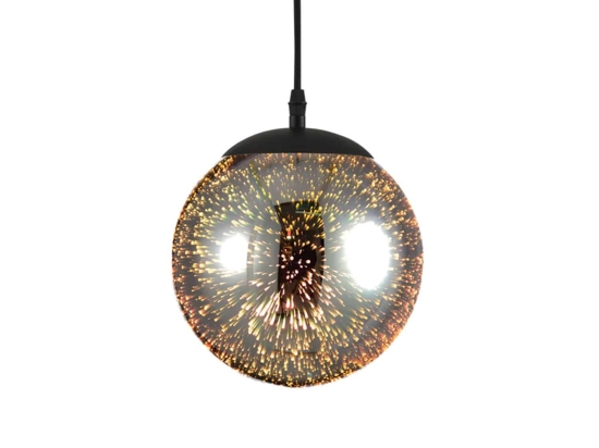 Φωτιστικό Οροφής Avantgarde AD804320 Black Μέταλλο,Γυαλί