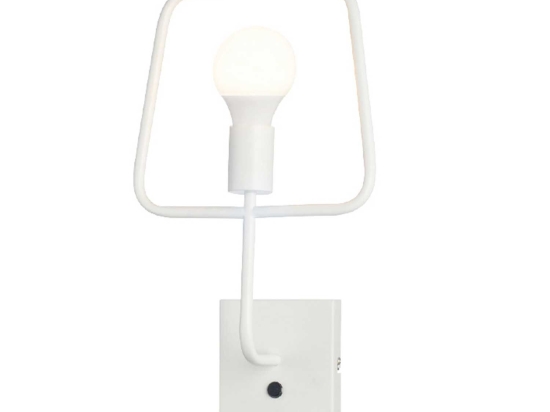 Φωτιστικό Τοίχου Vintage V362491WW White Μέταλλο
