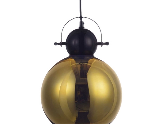 Φωτιστικό Οροφής Style KS081225BB Black Μέταλλο,Γυαλί