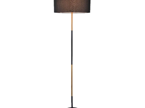 Φωτιστικό Δαπέδου Textile & Crystal OD6508FBK Black Μέταλλο,Ύφασμα