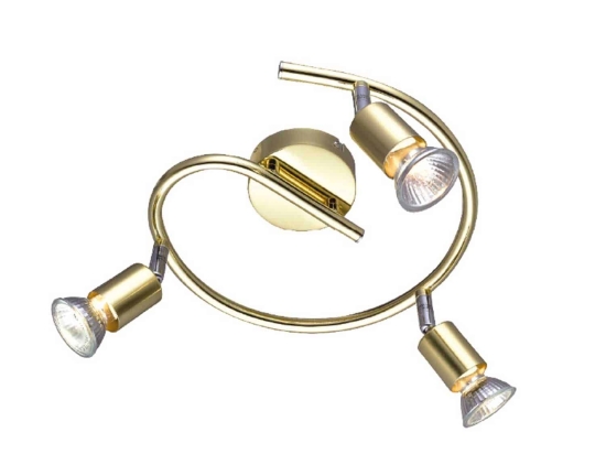 Φωτιστικό Οροφής Spot Luminaires MC634PB3G Gold Μέταλλο