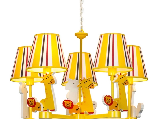 Φωτιστικό Οροφής Zoo MD04555A Yellow Μέταλλο,Ύφασμα