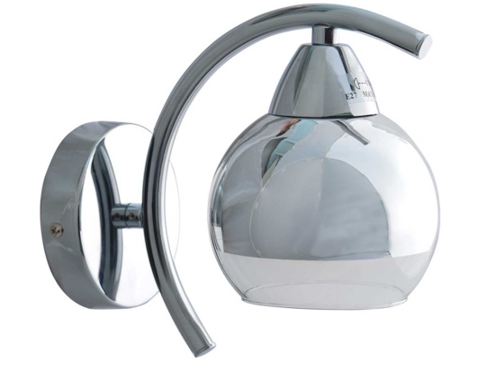 Φωτιστικό Τοίχου Style TNK81444CR1W Chrome Μέταλλο,Γυαλί