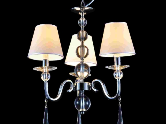 Φωτιστικό Οροφής Textile AD90043D Silver Κρύσταλλο,Μέταλλο