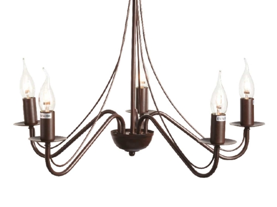 Φωτιστικό Οροφής Elegant DLA0015 Brown Μέταλλο