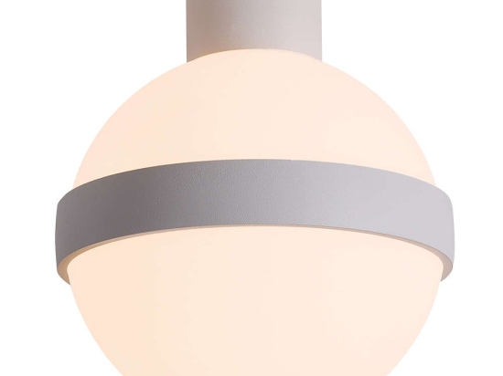Φωτιστικό Οροφής - Πλαφονιέρα 20169 Led 3000K 5,6W Σφαίρα Φ13cm Οπάλ White Matt Μέταλλο,Ακρυλικό