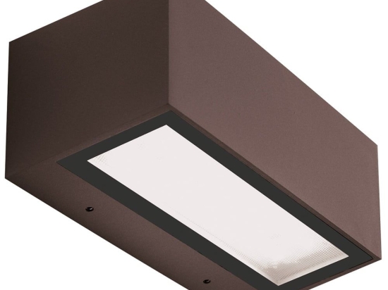 Φωτιστικό Τοίχου - Απλίκα Up&Down E262 Με Οπάλ Diffuser Led 3000K 2x13W Dark Brown