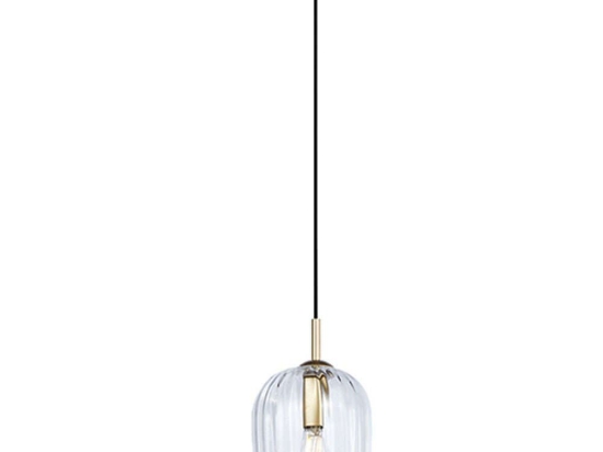 Φωτιστικό Οροφής 22117 16x23cm 1xE14 40W Clear-Gold