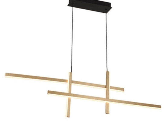 Φωτιστικό Οροφής 22022 119x6,5x150cm Dim Led 4403Lm 41W 3000K Gold-Black