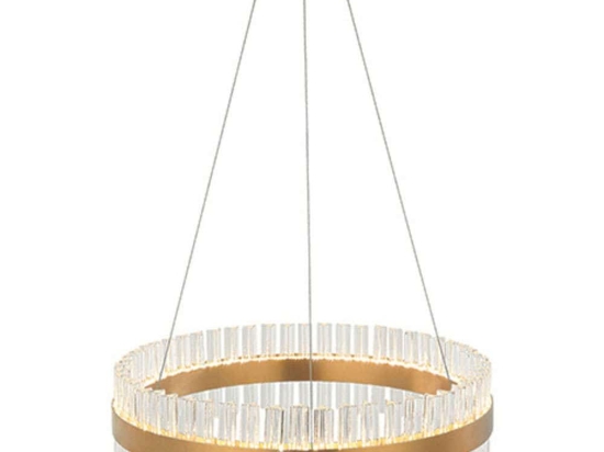 Φωτιστικό Οροφής 22040 Φ80x170cm Dim Led 8700Lm 68W 3000K Gold