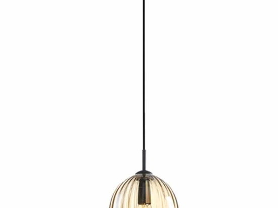 Φωτιστικό Οροφής 22114 Φ20x21cm 1xE14 40W Black-Champagne