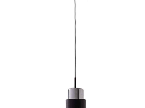 Φωτιστικό Οροφής 22002 Φ13x31cm 1xE27 40W Chrome-Black