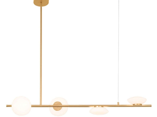 Φωτιστικό Οροφής 22062 111,5x14,5x37/67/97cm Led 2300Lm 28W 3000K Gold-White