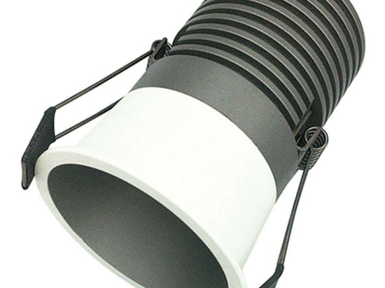 Σποτ Χωνευτό S094 Φ7,5x10cm Led 1050Lm 15W 3000K Black-White Στρόγγυλο