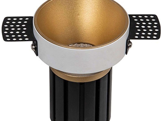 Σποτ Χωνευτό S095-G Φ6,2x10,9x7,4cm Led 450Lm 6W 3000K Gold Στρόγγυλο