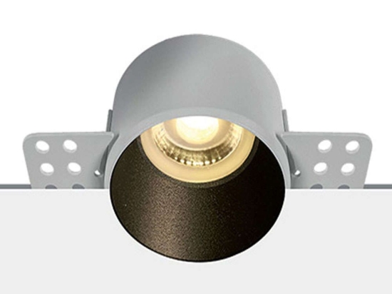 Σποτ Χωνευτό Z10105TR-B Φ6x4cm 1xGU10 50W Black Στρόγγυλο