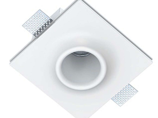Σποτ Χωνευτό S108 19x19x7,8cm 1xGU10 40W White Τετράγωνο