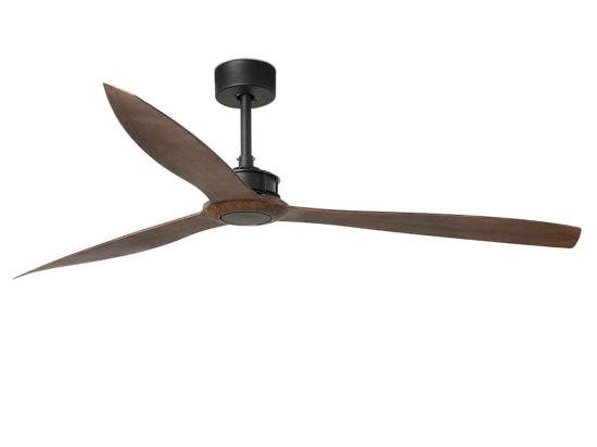 Ανεμιστήρας Οροφής Justfan 33430 XL Με Τηλεχειριστήριο D178cm Black-Dark Walnut Faro Barcelona