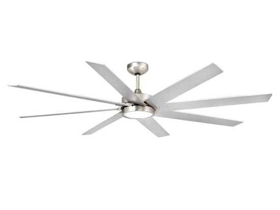 Ανεμιστήρας Οροφής Century 33554A Με Φως Led 15W 3000K Και Τηλεχειριστήριο D165cm Grey Faro Barcelona