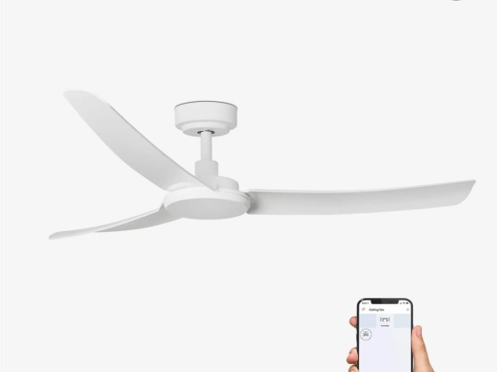 Ανεμιστήρας Οροφής Siros 33804WP Smart Fan Με Τηλεχειριστήριο D132cm White Faro Barcelona