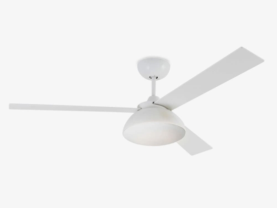 Ανεμιστήρας Οροφής Rodas 33522 Με Φως Led 20W 3000K Τηλεχειριστήριο Και Έλικες Διπλής Όψης D132cm White Faro Barcelona