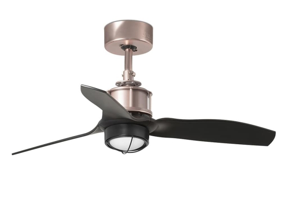 Ανεμιστήρας Οροφής Justfan XS 33427-10 Με Φως Led 16W 3000K Και Τηλεχειριστήριο D81cm Copper - Black Faro Barcelona